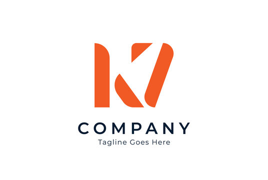 K7 Logo. modern and minimalist style. usable for brand and company logos. flat design logo vector illustration
