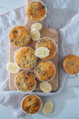 banana chocolate muffins