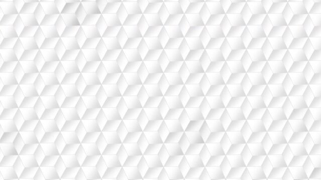 Gradient white small cubes pattern, motion abstract business and corporate style background