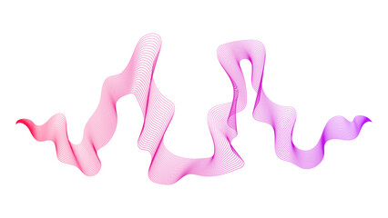 Abstract backdrop with wave gradient lines