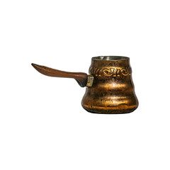 brass bell isolated on white