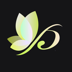 Initial letter P logo and wings symbol. Wings design element, initial Letter P logo Icon, Initial Logo Template