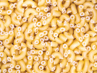 Close-up view of gobbetti pasta seen from above - bio and vegan food - texture background - macro view