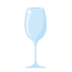 glass wine goblet Cartoon vector illustration isolated object