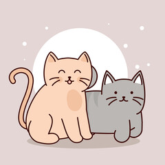 kittens cartoon cute