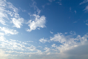 blue sky with white clouds