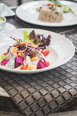 salad with fresh fruits 