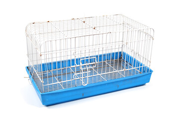 pet carrier isolated on a white background