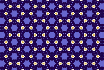 Colorful floral Abstract Geometric star violet background pattern 