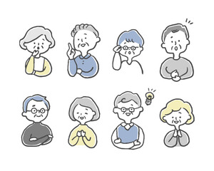 納得する高齢者セット