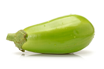 Ripe eggplant isolated on a white background