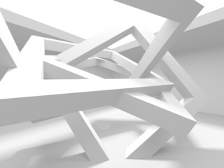 Illuminated corridor interior design. Empty Room Interior Background