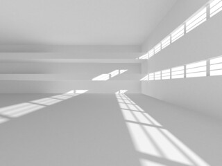 Abstract White Architecture Design Concept