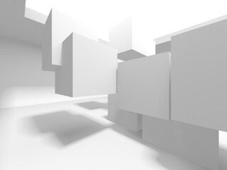 Fototapeta premium Abstract White Architecture Design Concept