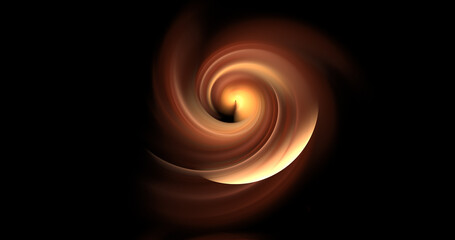 Abstract festive background with blurred fantastic swirl. Digital fractal art. 3d rendering. Fantastic glowing fractal shapes. Holiday wallpaper.