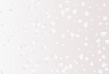Valentine's day hearts vector isolated on white background.
