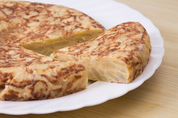 Omelet typical of Spanish cuisine