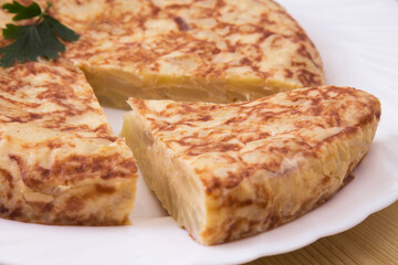 Omelet typical of Spanish cuisine