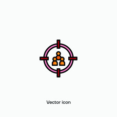 Obraz premium Targeting vector icon. Premium quality.