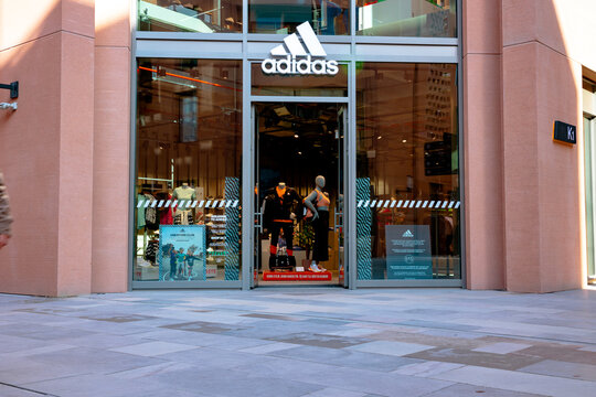 Adidas store. Adidas store in the mall with no people. Stock Photo | Adobe  Stock