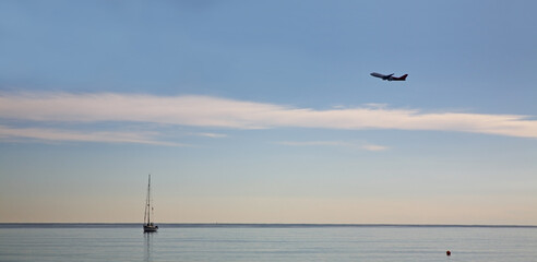 Mediterranean sea in Larnaca. Cyprus