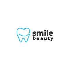 Mouth care, Dental Logo Design. Creative Dentist Logo. Creative Dental Clinic Company Vector Logo. - obrazy, fototapety, plakaty