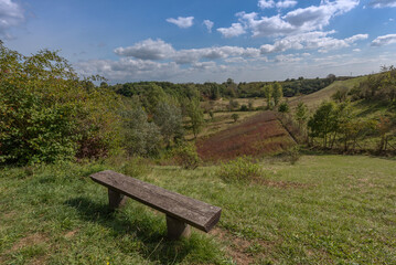the nature reserve in the former Weilbacher Gravel pits, Hesse, Germany