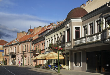 Fototapeta na wymiar Vilniaus street in Kaunas. Lithuania