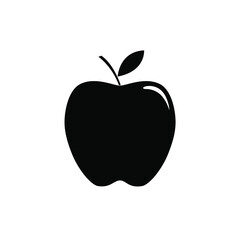 Apple silhouette design illustration vector
