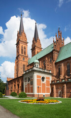 Basilica Cathedral of St. Mary of Assumption in Wloclawek. Poland