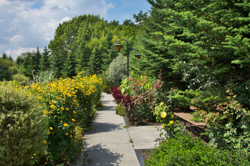 Park in Wloclawek. Poland