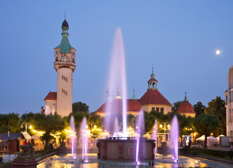 Fototapeta na wymiar Resort square (Plac Zdrojowy) in Sopot. Poland