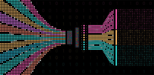 Abstract infographics visualization