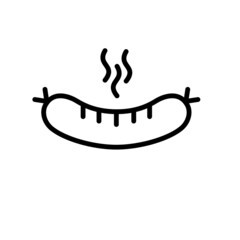 Sausage Icon Vector Design Template Illustration Sign And Symbol