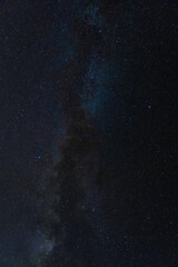 Milky way galaxy and the stars in the night sky