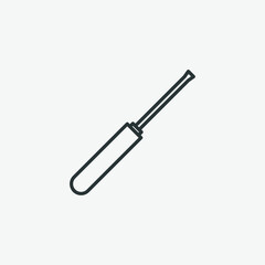 screwdriver, wrench, repair, tool isolated vector icon 