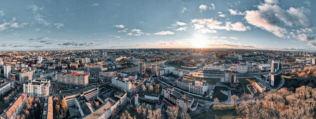 Panorama of the Minsk city