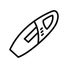 Vacuum cleaner flat line icon. Outline sign for mobile concept and web design, store © Kasya_2k