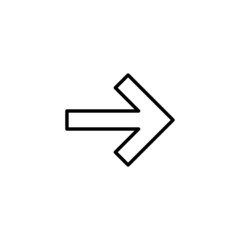 Arrow icon. Arrow sign and symbol for web design.