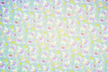 Light background for scrapbooking, packaging, cards, wrappers, congratulations. Floral retro wallpaper.