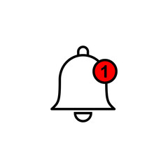 Bell Icon. Notification sign and symbol for web site design