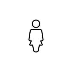 Female icon. woman sign and symbol