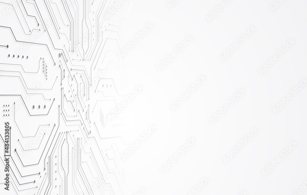 Poster abstract digital background with technology circuit board texture. electronic motherboard illustrati