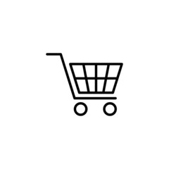 Shopping icon. Shopping cart sign and symbol. Trolley icon