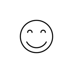Fototapeta premium smile icon. smile emoticon icon. feedback sign and symbol