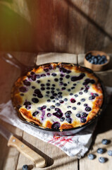 Finnish blueberry pie