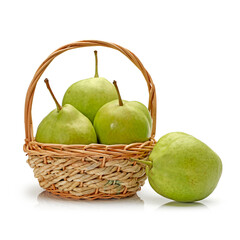 pears in a basket