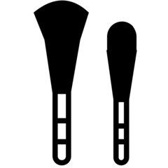 Makeup Brush Isolated Vector Illustration which can be easily Download