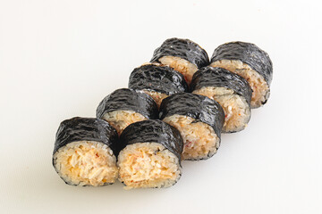 Japanese traditional roll with crab surimi