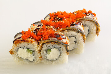 Japanese tradtional roll with eel